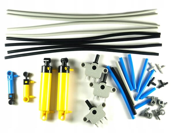Pneumatic Set: Pump and Cylinder x3, 32 pieces – LEGO Technic Pneumatics