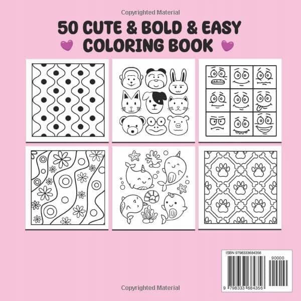 Cozy Patterns: A Bold and Easy Colouring Book for Adults and Children – Featuring
