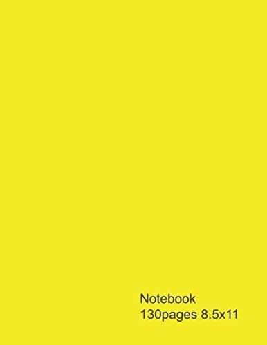 Notebook: 130 pages, 8.5x11