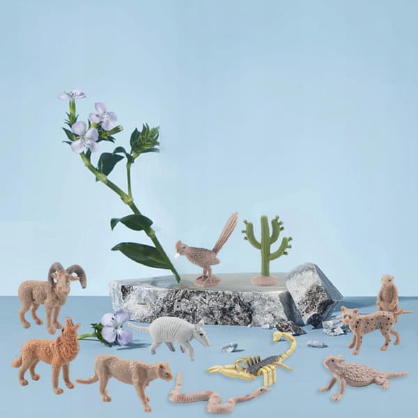 11 Pieces Desert Simulation Animals Craft Jungle Animal Figurines Figures