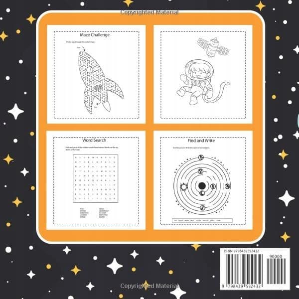 Space Activity Book for Children Aged 8–12: A Fun Space Activity Book for Children