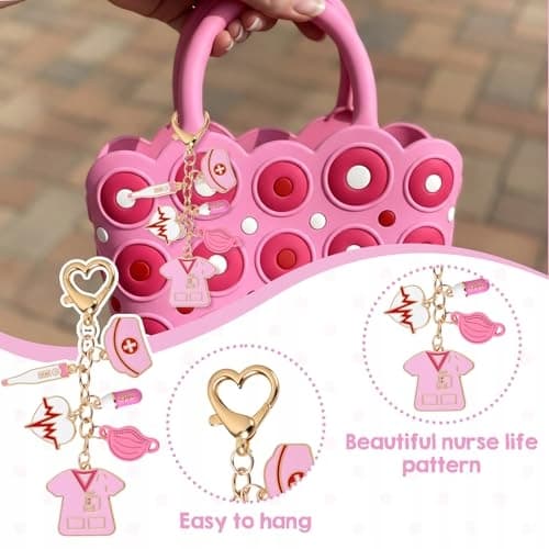 NURSE'S KEYRING – A GIFT FOR A WOMAN OR A STUDENT FOR THEIR GRADUATION