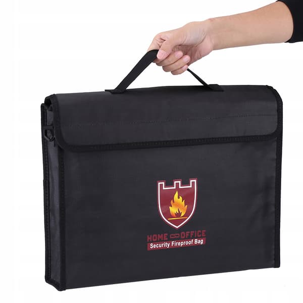 Double-sided fire-resistant bag for documents and cash, designed for LiPo batteries (38 *