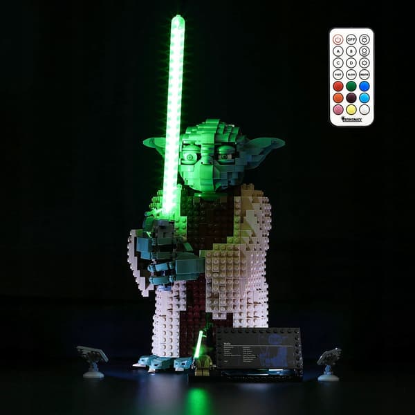 BRIKSMAX LED for LEGO Yoda 75255 RGB USB remote control (without bricks)