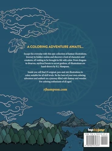 Mountain King Colouring Book by R J Hampson