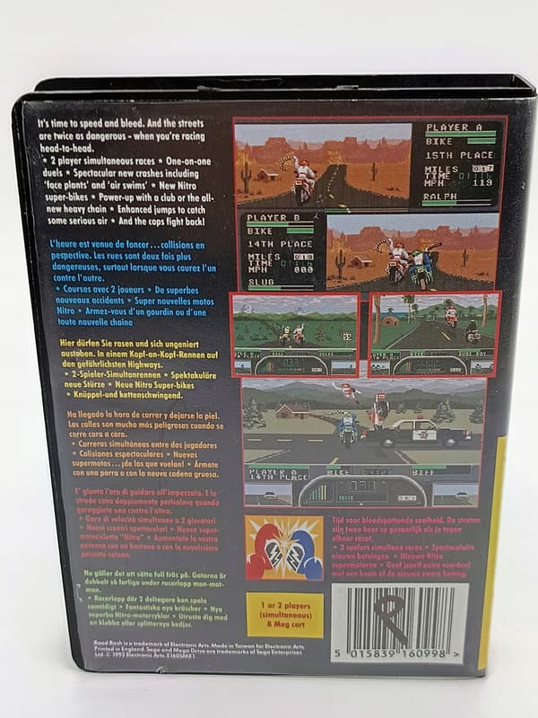 Road Rash II for Sega Megadrive (boxed)