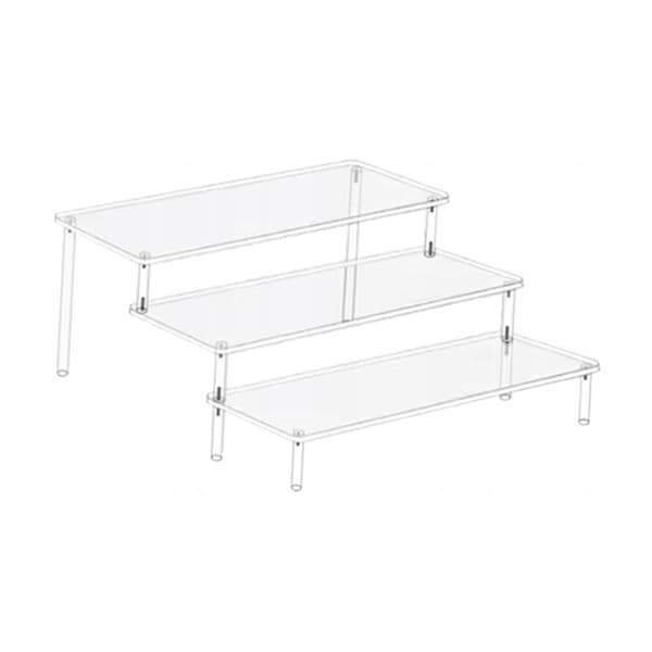 Transparent acrylic riser, display stand, 3-tier wedding cake stand