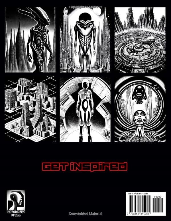 Sci-Fi Colouring Book: Alien vision, multiverse experience