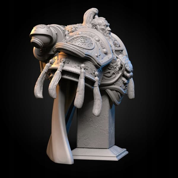 Agon the White Scar Bust