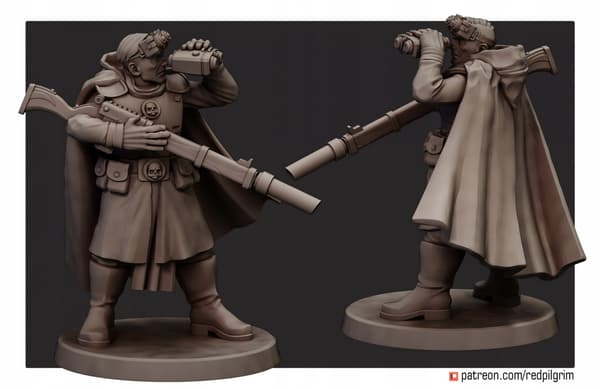 Desert Hawks Snipers x3 Red Pilgrim Miniatures 32