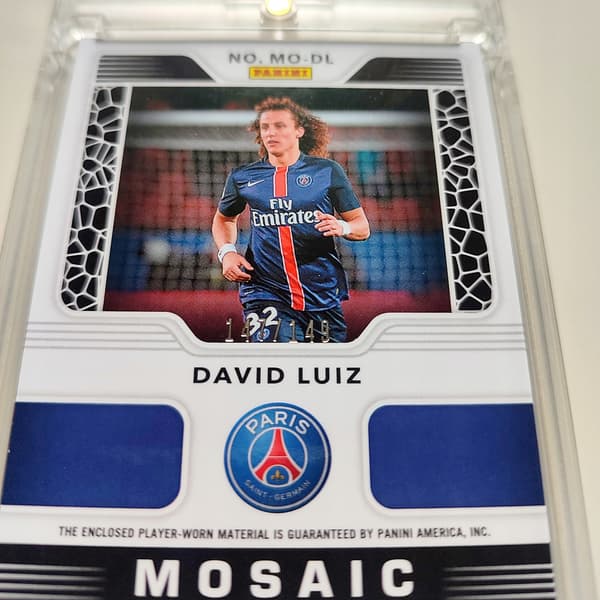 Panini Obsidian Mosaic card – David Luiz – PSG – Patch – Limited to 149