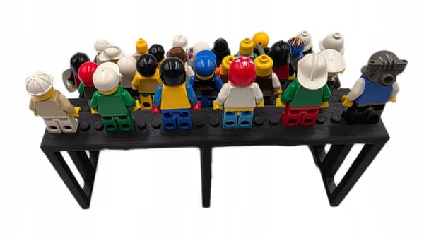 STEPPED DISPLAY STAND FOR MINIFIGURES – DISPLAY STAND FOR 36 FIGURES
