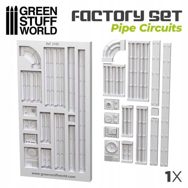 GSW 2105 Silicone moulds – Pipe Circuits (casting mould)