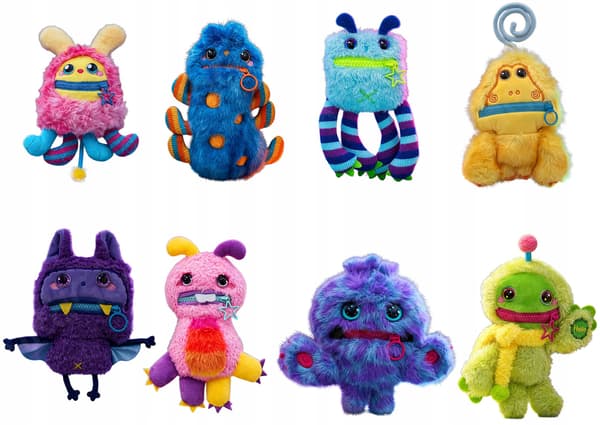 Nomster Nom Bad Mood Plush Keyring – Monster with a Pocket