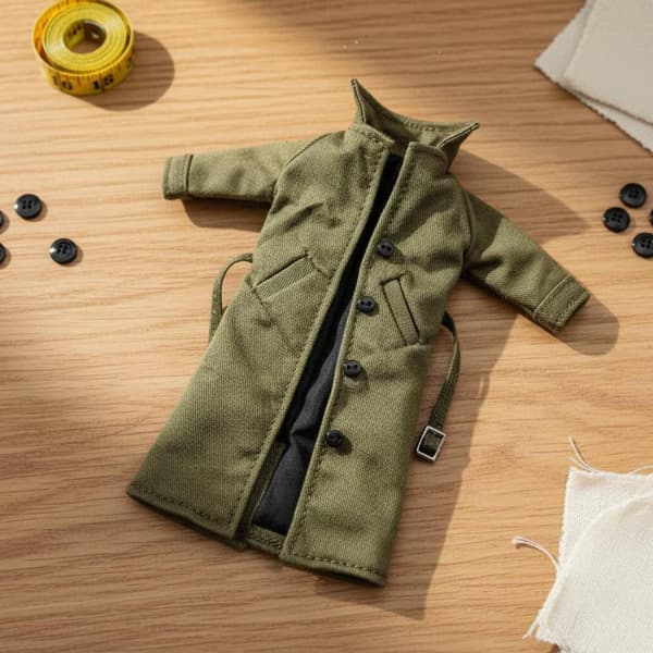 1/12 scale style coat. Inner figure jacket made from wire for black