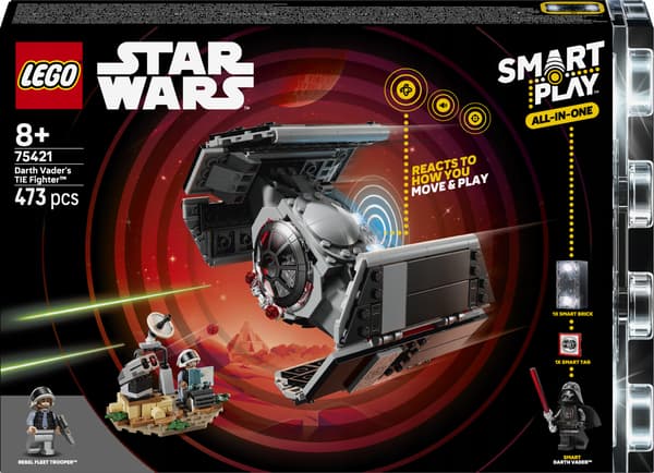 LEGO Star Wars 75421 SMART Play Darth Vader’s TIE Fighter, building blocks