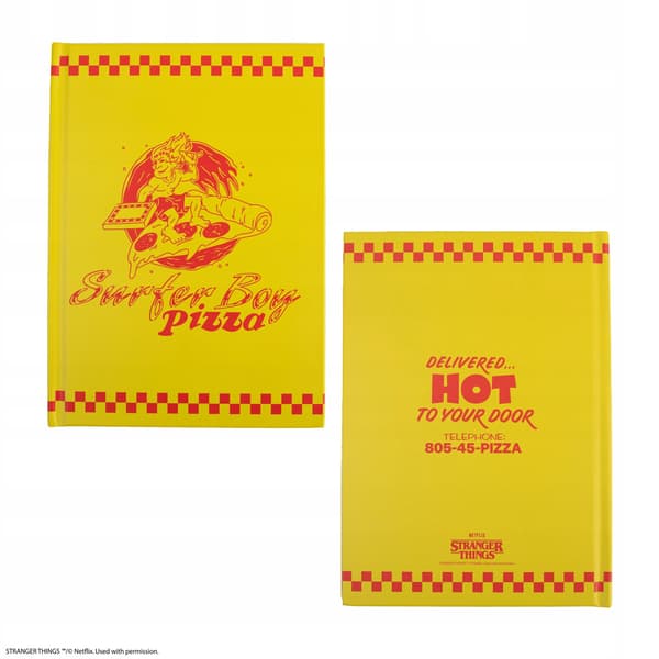 Surfer Boy Pizza Notebook, Stranger Things