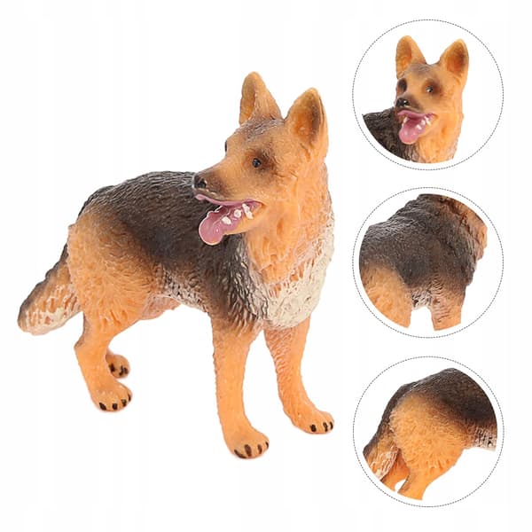 PLASTIC DOG FIGURINE – TABLE DECORATION – ANIMAL MODEL