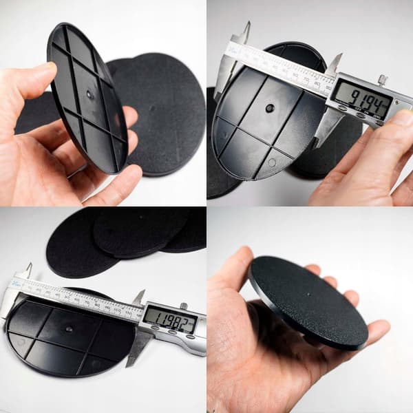 5 Oval Tabletop Game Model Bases – Gaming Accessories – Display Board
