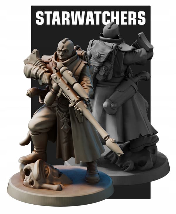 Starwatchers x5 Red Pilgrim Miniatures 28 mm