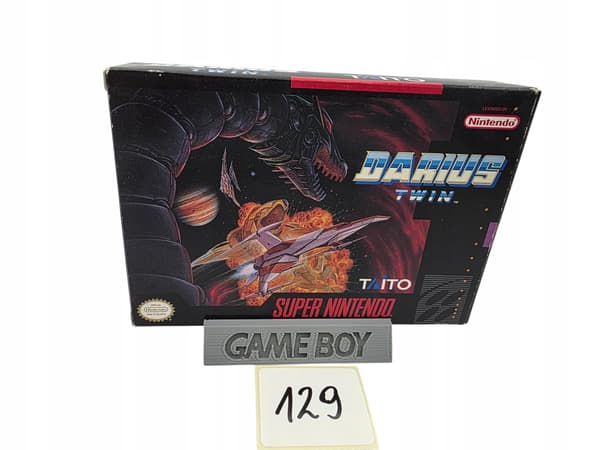 NINTENDO SNES DARIUS TWIN NTSC VERSION ORIGINAL CARDBOARD BOX