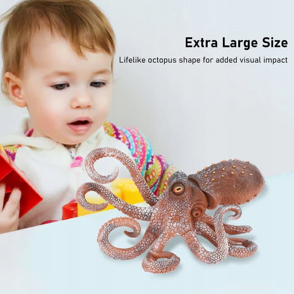OCTOPUS FIGURINE – LARGE OCTOPUS MODEL – LEAF-SHAPED