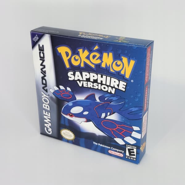 Pokémon Sapphire Game Boy Box + Cartridge