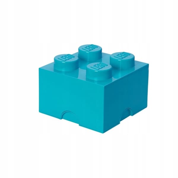 LEGO STORAGE BOX FOR BRICKS, 4, AZURE, 25 cm, 40031743