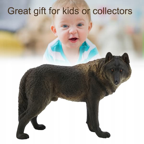 WOLF FIGURINE 17.5 × 6 × 13.5 cm WILD NATURE SIMULATION MODEL