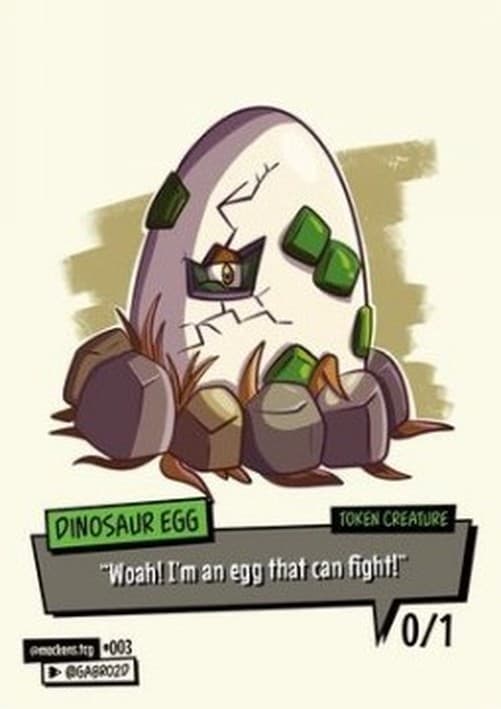Magic: The Gathering Dinosaur Egg Token