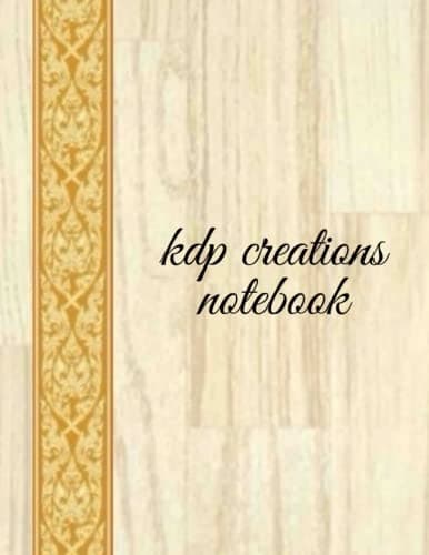 kdp creations notebook: Keep Records of Your Low-Content Books (Paperback) Si