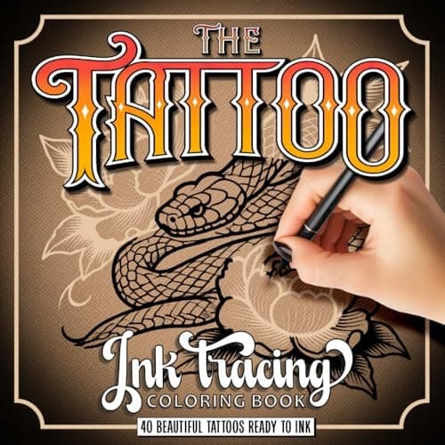Ink Tracing: Relaxation Colouring Book