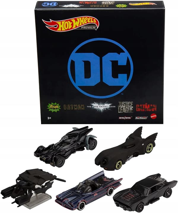 Hot Wheels Batman Cars – 5-pack, assorted colours