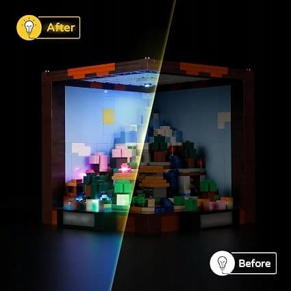 LED lighting for the LEGO 21265 Craft Table Lights Set by YEABRICKS