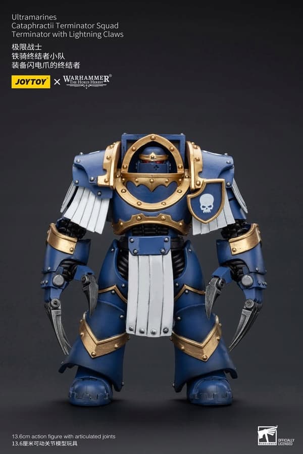 JoyToy Warhammer Ultramarines Cataphractii Terminator with Lightning Claws