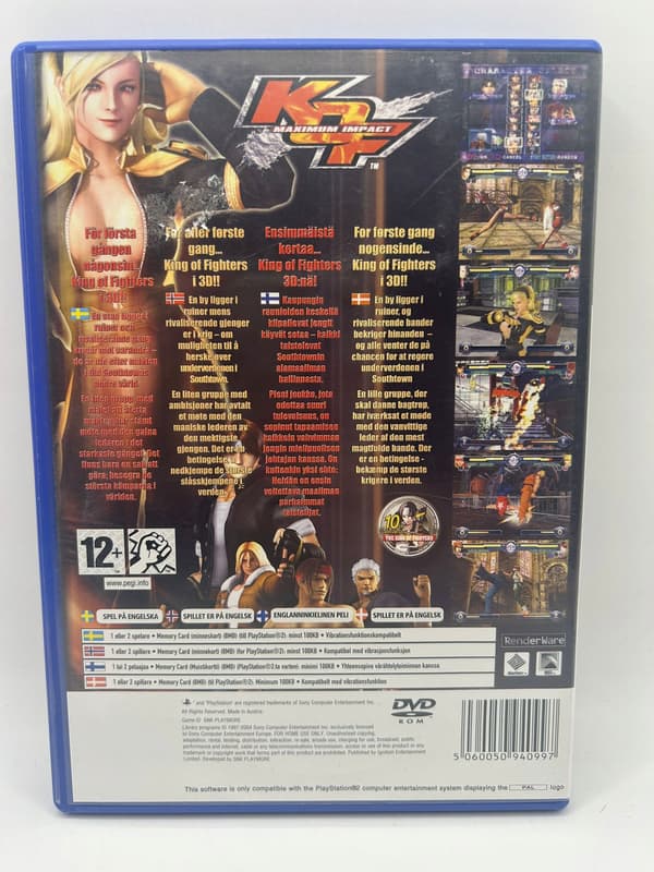 KING OF FIGHTERS MAXIMUM IMPACT PS2 PlayStation 2 (PS2) boxed