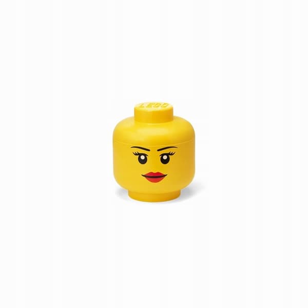 Lego mini-figure head container – girl
