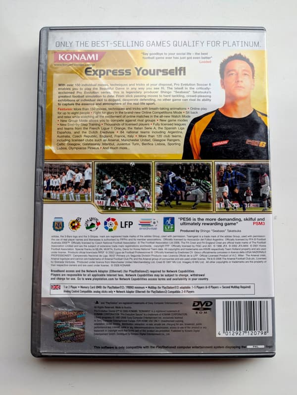 *** PRO EVOLUTION SOCCER 6 PLAYSTATION 2 PS2 PSX *** 3AAA