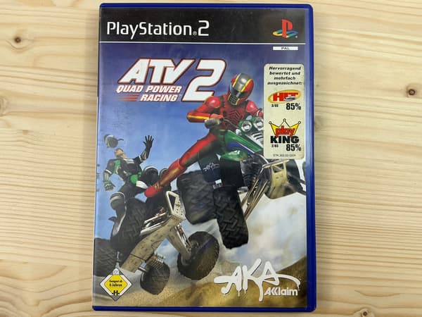 ATV 2 QUAD POWER RACING disc – in excellent condition, complete PS2 set