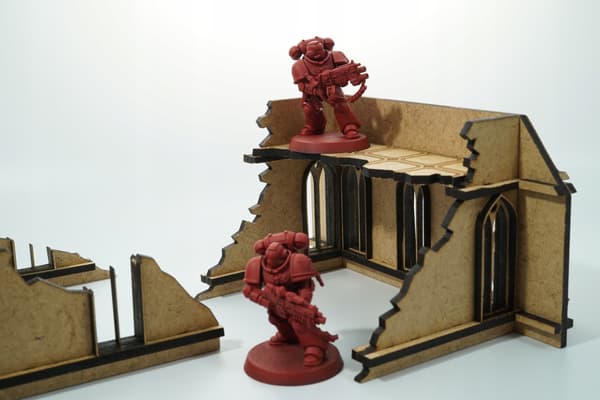 Wargaming Complex MDF Model: Gothic Terrain Works – Ruined Chapel Bunker