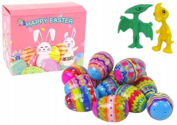 EASTER SET OF DINOSAUR EGG ORNAMENTS