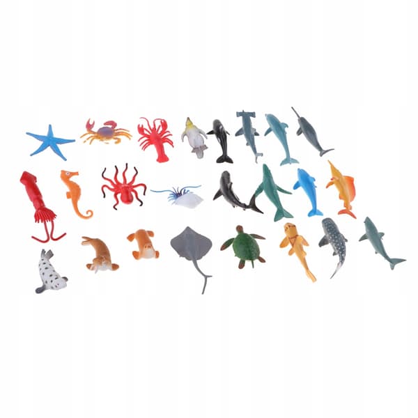Plastic Life Ocean Animals Display Model Figurines Children's Toy