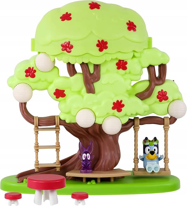Bluey Treehouse Play Set with Figures and Accessories, 6-piece set, Moose, 3+