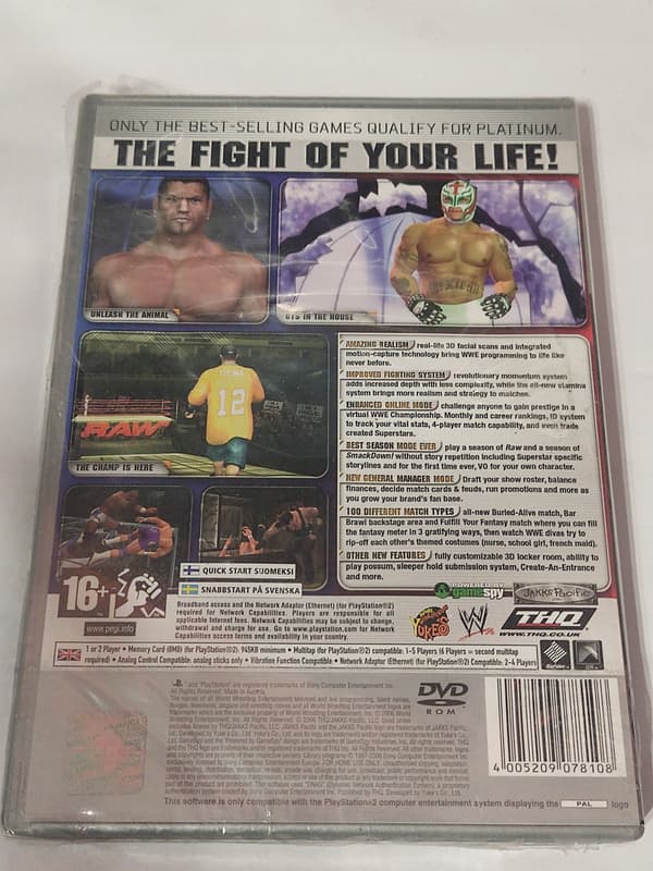 PS2 SmackDown vs. Raw 2006 – new game – PLAYSTATION GAME