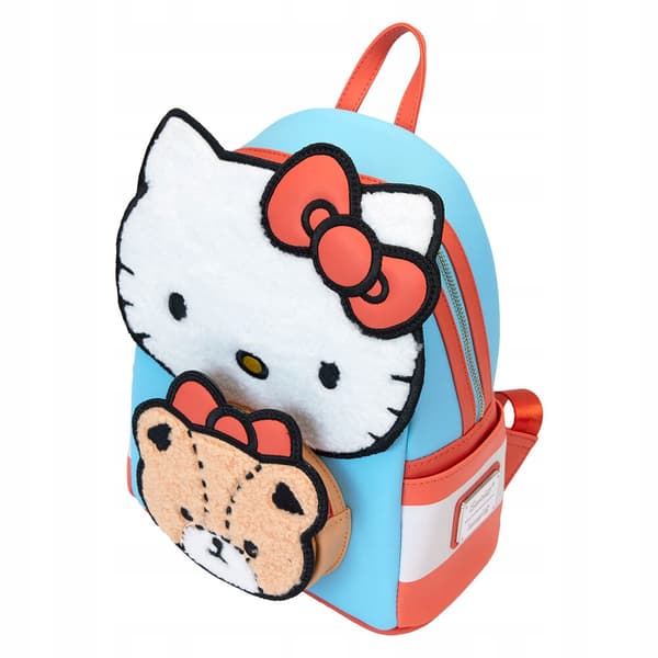 Loungefly – Hello Kitty Backpack with Teddy Bear, 26cm – Stylish School Backpack