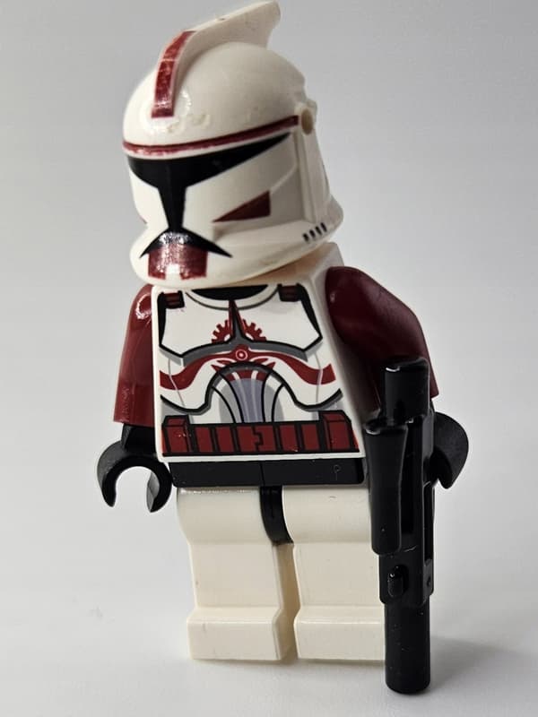 LEGO STAR WARS minifigure sw0202a Clone Trooper Commander Fox DEFECT /
