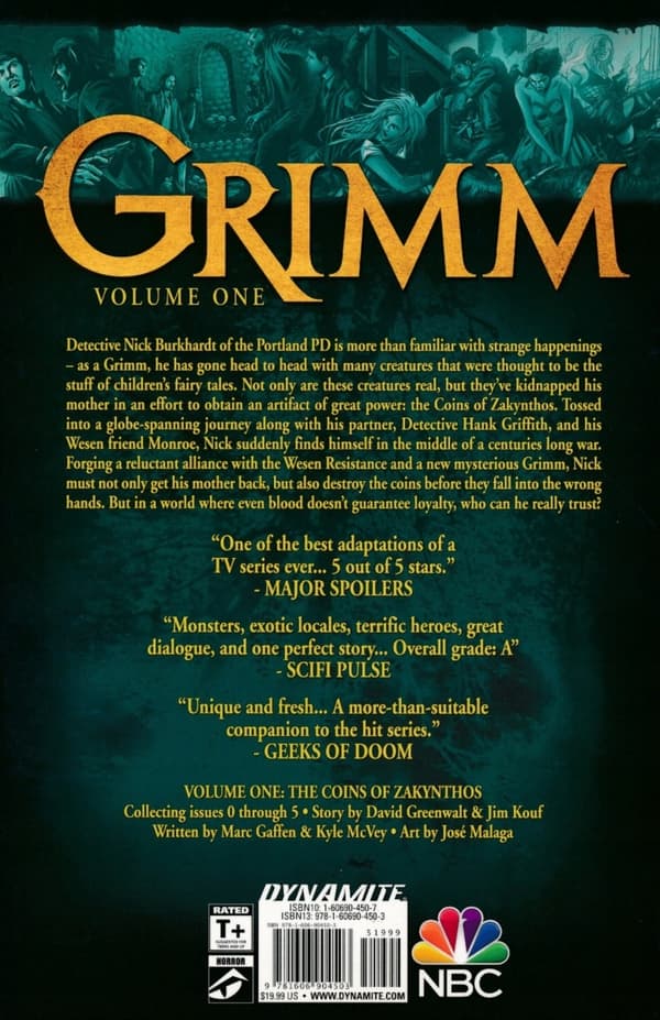 Grimm Volume 1 by David Greenwalt and Jim Kouf