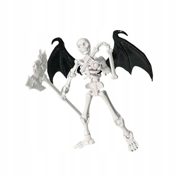 2x Small skeleton doll with movable joints – lightweight, for photography – 2 pieces