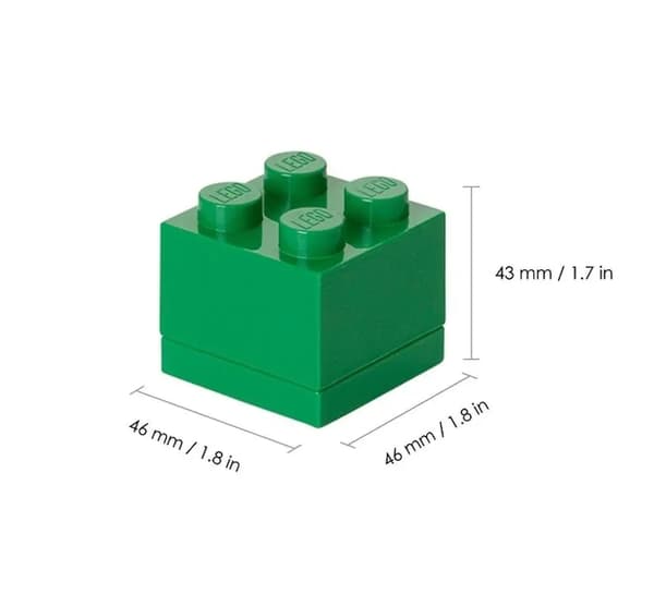 LEGO(R) small box of four green bricks NHG