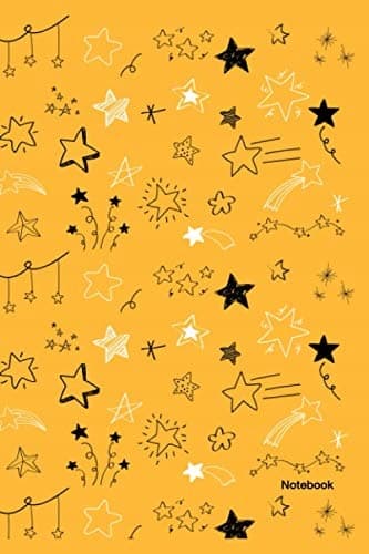 Notebook: Ruled Blank Lined Notebook Journal – Yellow background and Sta